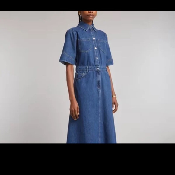 Anthropologie ALIGNE Mateo Denim Dress 
size 4 - Picture 6 of 12